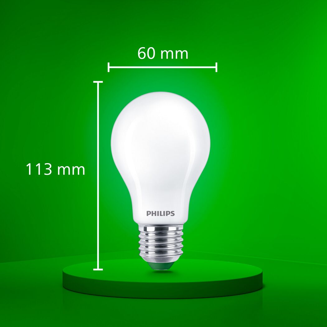 LED-Leuchtmittel 'Classic' dimmbar Standardform matt E27 100 W 1535 lm warmweiß