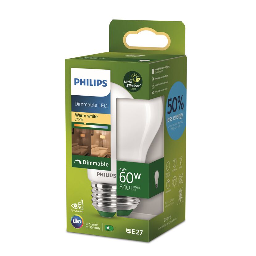 LED-Leuchtmittel 'Classic' E27 60 W A60 840 lm matt dimmbar