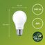 LED-Leuchtmittel 'Classic' E27 60 W A60 840 lm matt dimmbar