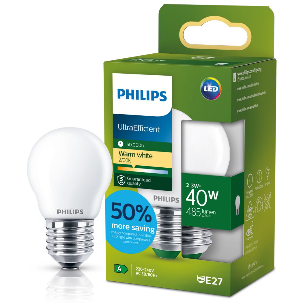 LED-Leuchtmittel 'Classic' Tropfen matt E27 40 W 485 lm warmweiß