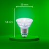 LED-Leuchtmittel dimmbar Reflektor klar GU10 50 W 400 lm warmweiß