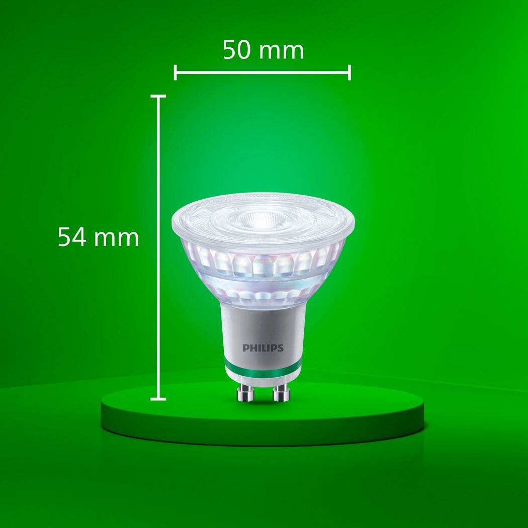 LED-Leuchtmittel dimmbar Reflektor klar GU10 50 W 400 lm warmweiß