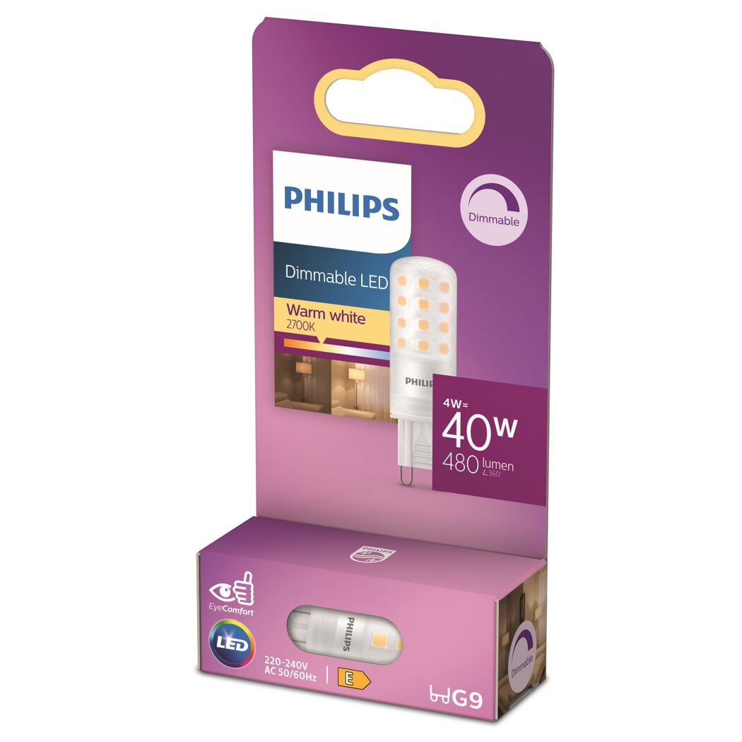 Dimmbares Philips G9 LED-Leuchtmittel in Originalverpackung