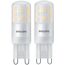 LED-Leuchtmittelset Stift matt G9 40 W 470 lm warmweiß 2 Stück