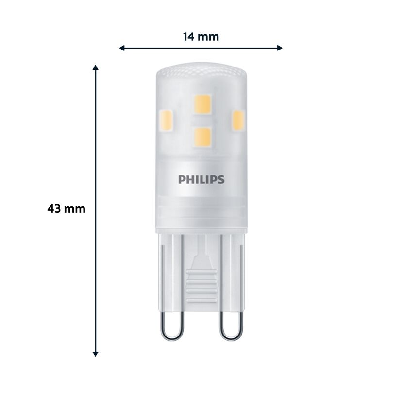 LED-Leuchtmittel Stift matt G9 25 W 220 lm warmweiß