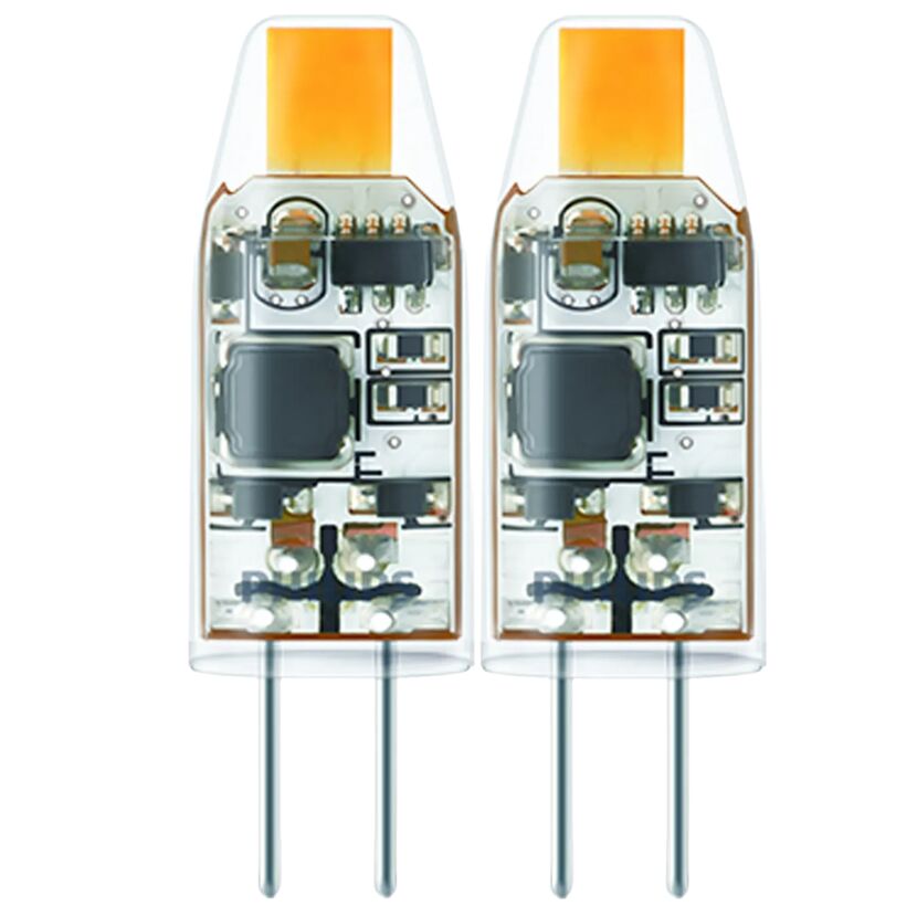 LED-Leuchtmittelset Stift klar G4 10 W 100 lm warmweiß 2 Stück