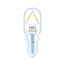 LED-Leuchtmittel T20 E14 15 W 135 lm klar