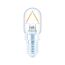 Philips LED-Leuchtmittel E14 Stift klar.