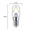Philips LED Stiftleuchtmittel E14 klar mit Maßen.