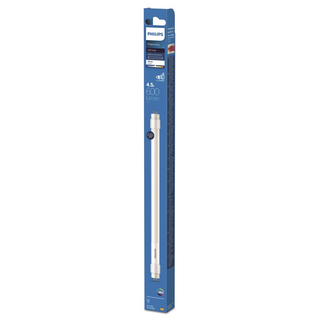 Philips LED-Leuchtmittel matt G5 in blauer Verpackung.