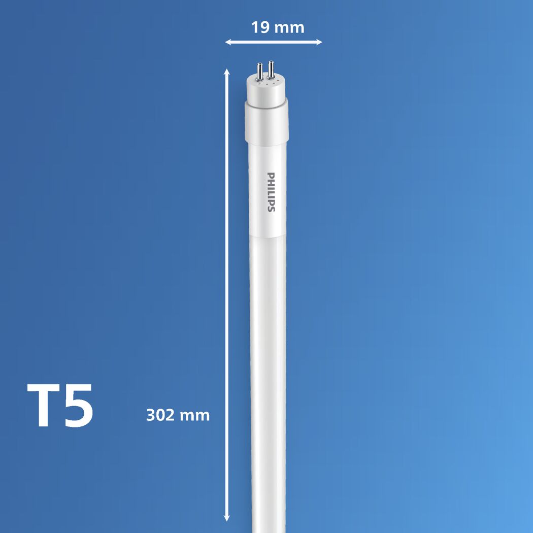 Philips T5 LED-Röhre mit Abmessungen