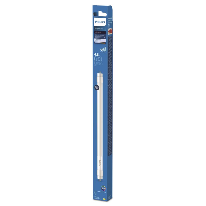 LED-Leuchtröhre 'Mini' T5 G5 4,5 W 630 lm 302 mm matt
