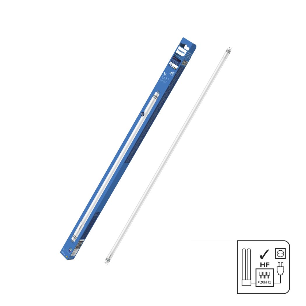 Verpacktes und unverpacktes Philips LED-Leuchtmittel