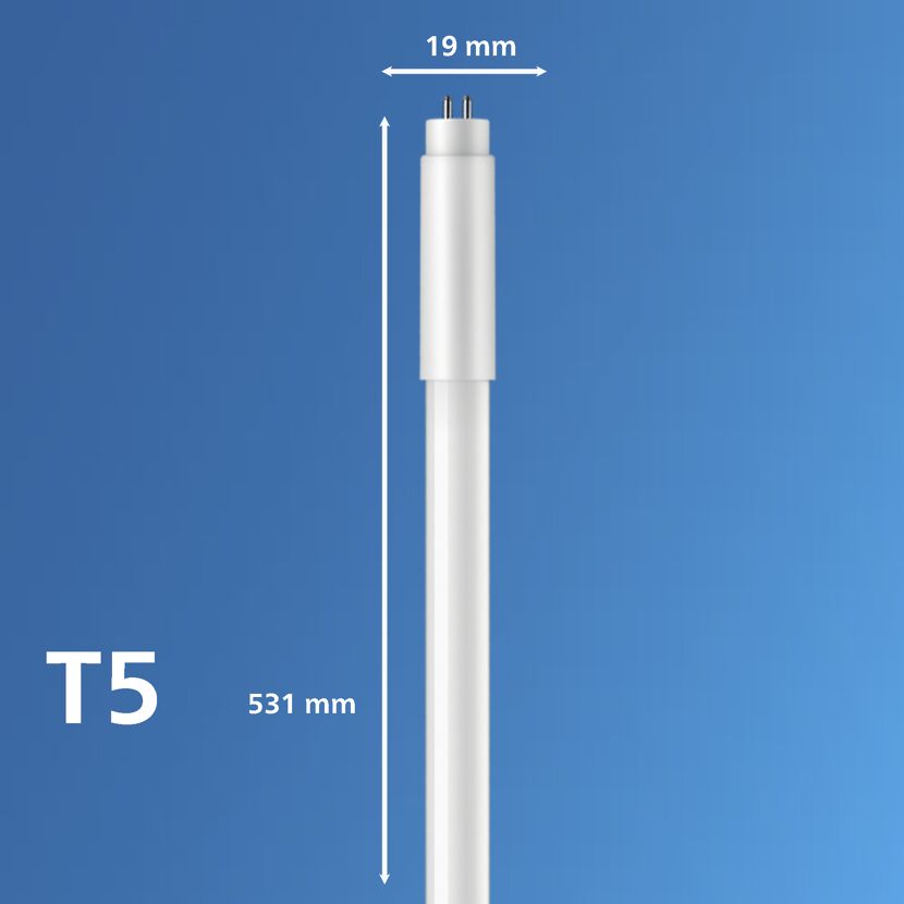LED-Leuchtröhre 'Mini' T5 G5 8,5 W 1050 lm 531 mm matt