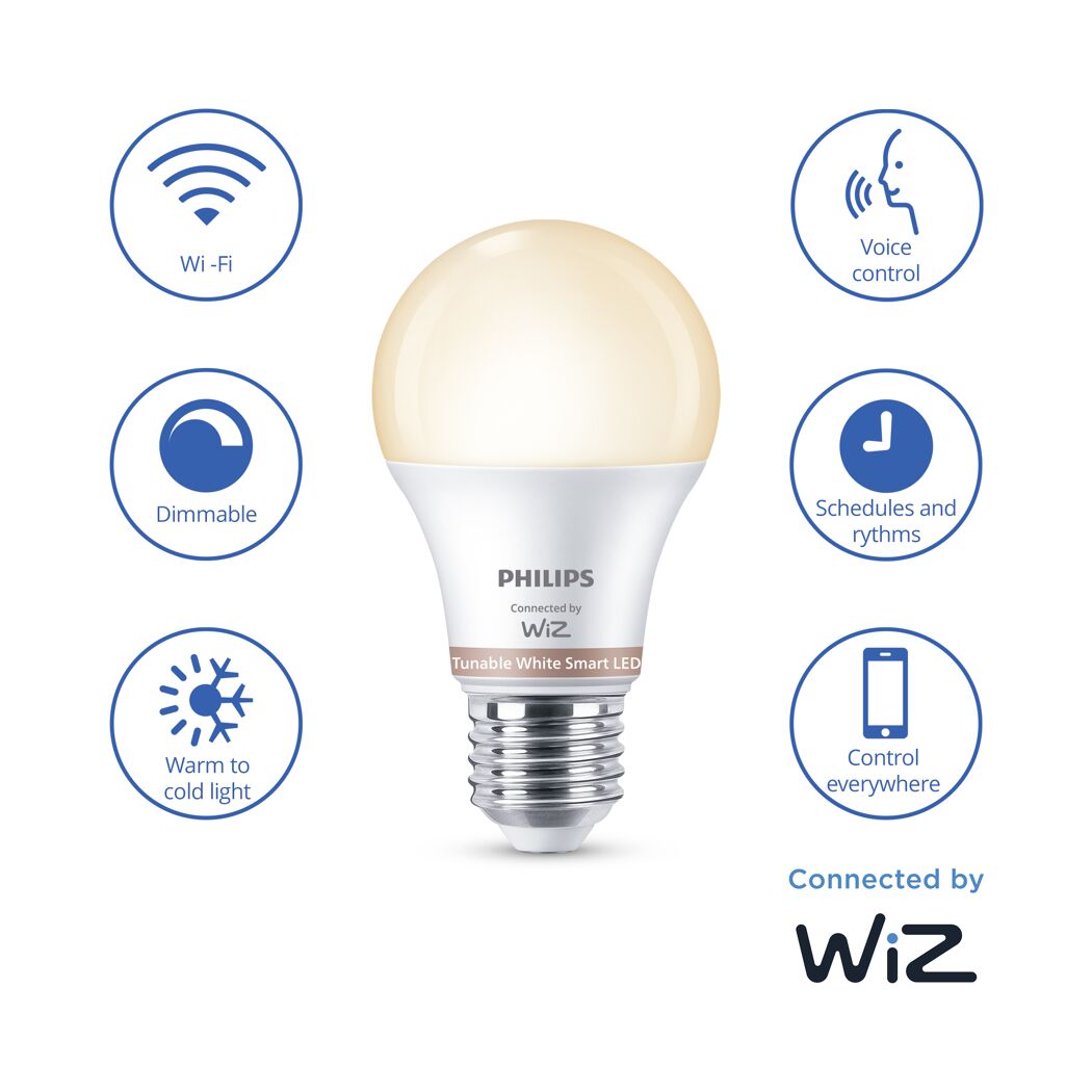 PHILIPS SmartLED Leuchtmittel mit Wi-Fi, dimmbar und Farbwechsel