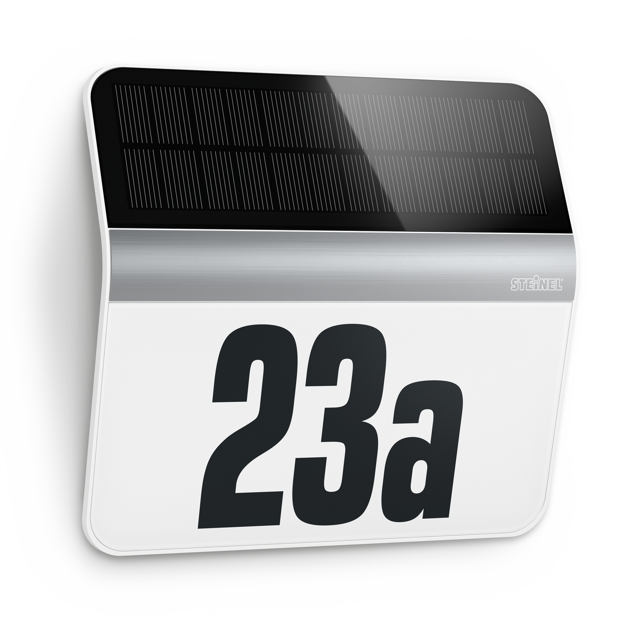 Steinel Solar-LED-Hausnummernleuchte ‚XSolar LH-N‘ edelstahl 24,2 x 22,7 cm