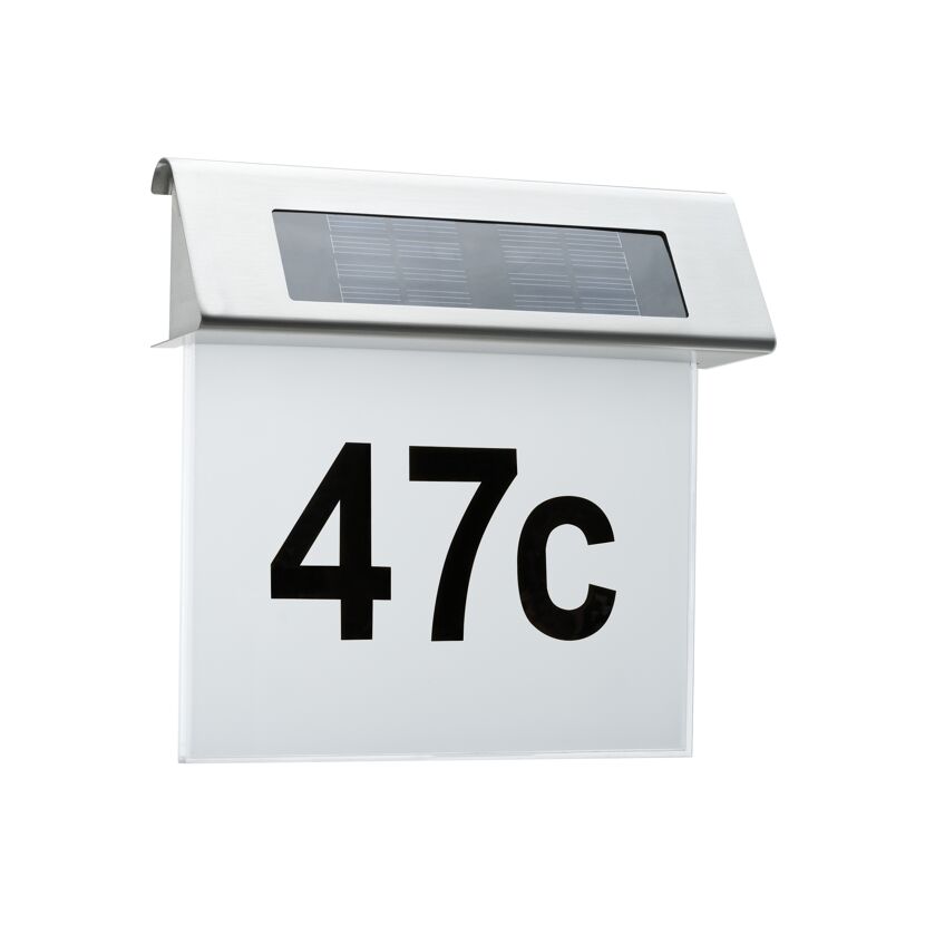 Solar-Hausnummernleuchte mit der Nummer 47C.