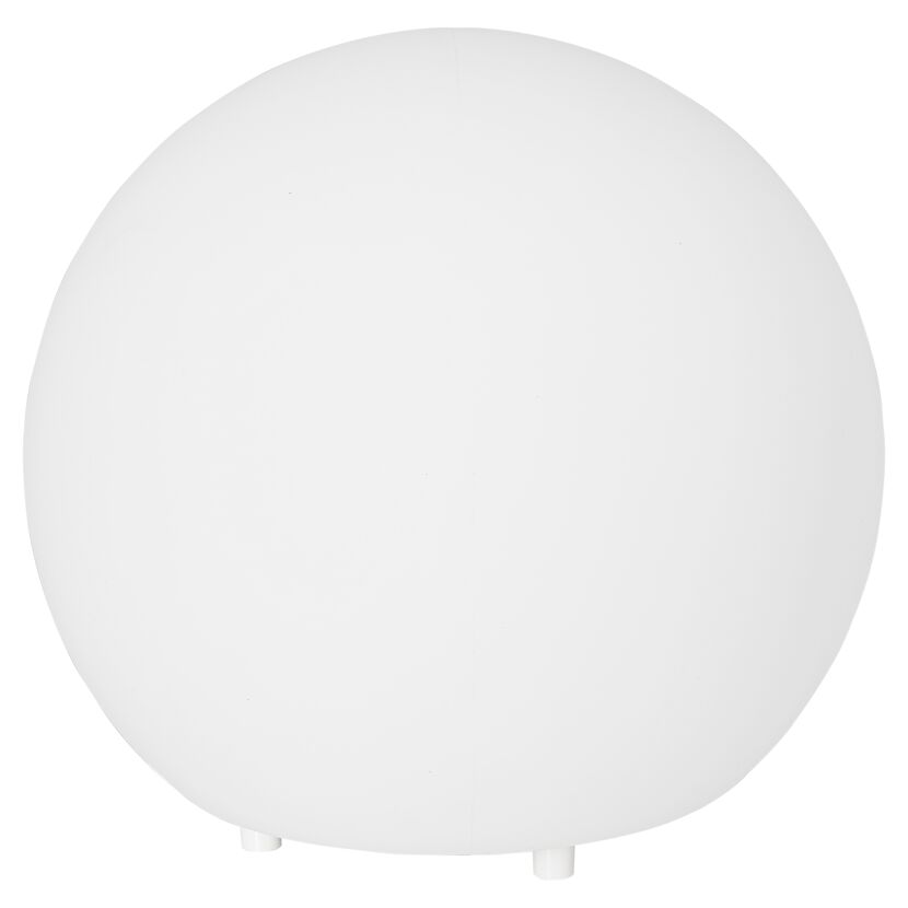 Weiße Solarleuchte in Kugelform