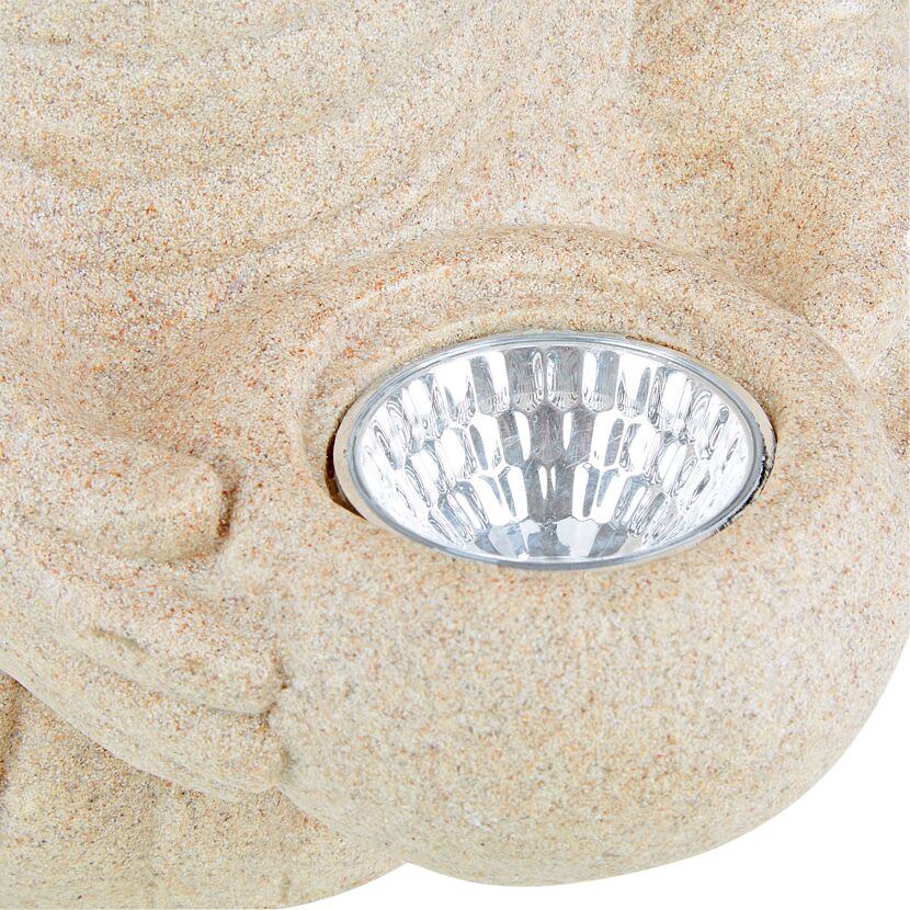 Solarleuchte Buddha aus Polyresin mit LED