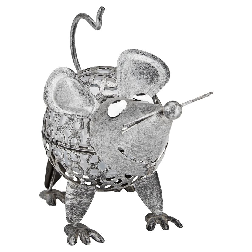 Silberne Solar-Maus