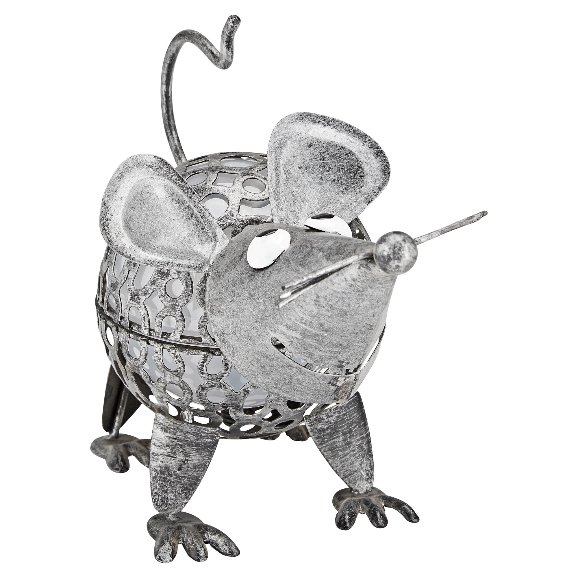 Silberne Solar-Maus
