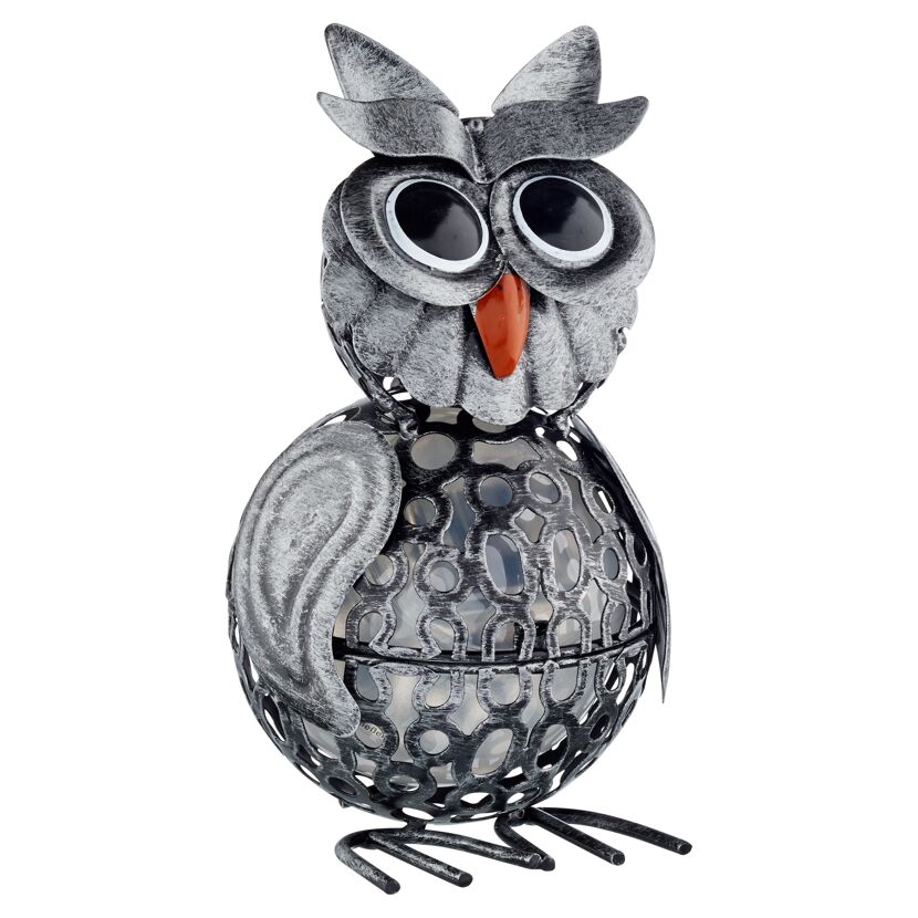 Metallene Solar-Eule