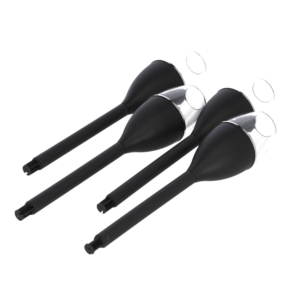 Solar-Spießlampenset warmweiß 4 Stück