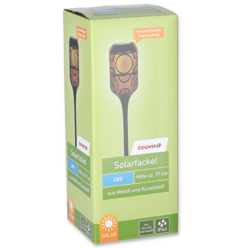 Solarfackel von toom mit Flackereffekt