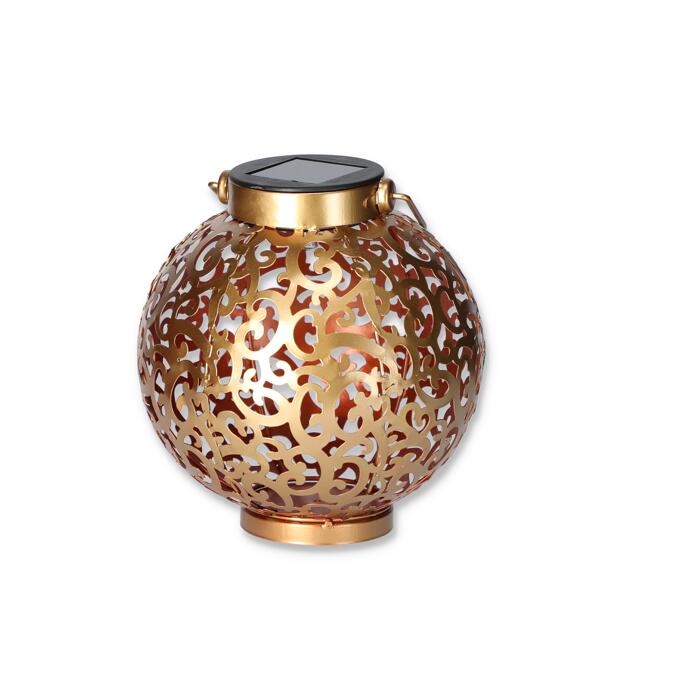toom LEDSolarkugel 'Antik' Ø 16 cm gold