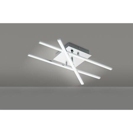 2. Bild von LED-Deckenleuchte 50,5 cm silbern