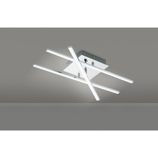 Bild von LED-Deckenleuchte 50,5 cm silbern