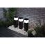 LED-Solarfackel-Set braun 38 cm, 3 Stück