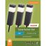 LED-Solarfackel-Set braun 38 cm, 3 Stück