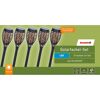 Solar-Spießlampenset warmweiß IP 44 7,5 x 43 cm 5 Stück