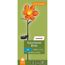 Solarfackel Blüte, orange, 71 cm hoch