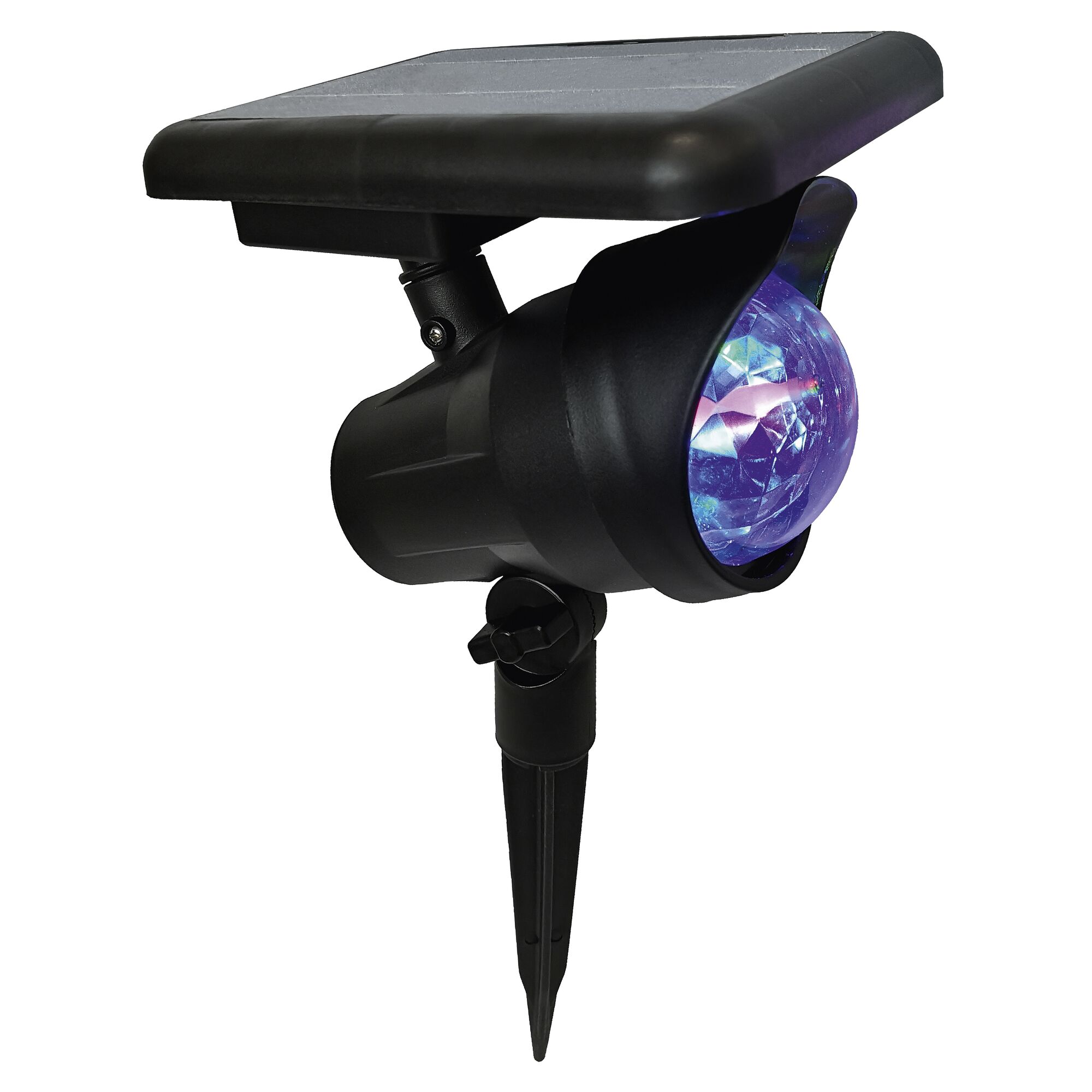 Solar Projektor mit blauem Lichteffekt