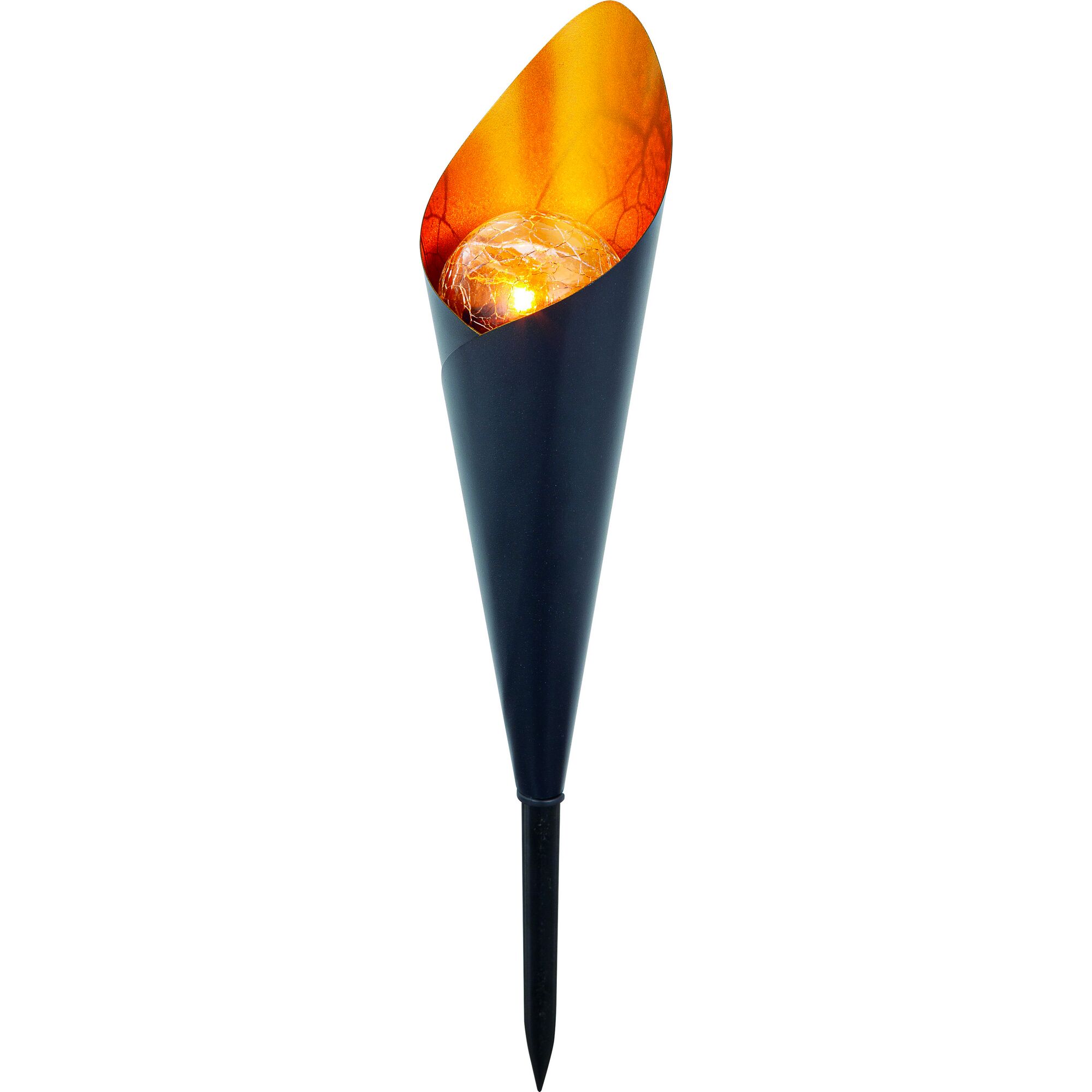 Solar-Dekolicht in Kegelform, goldfarben