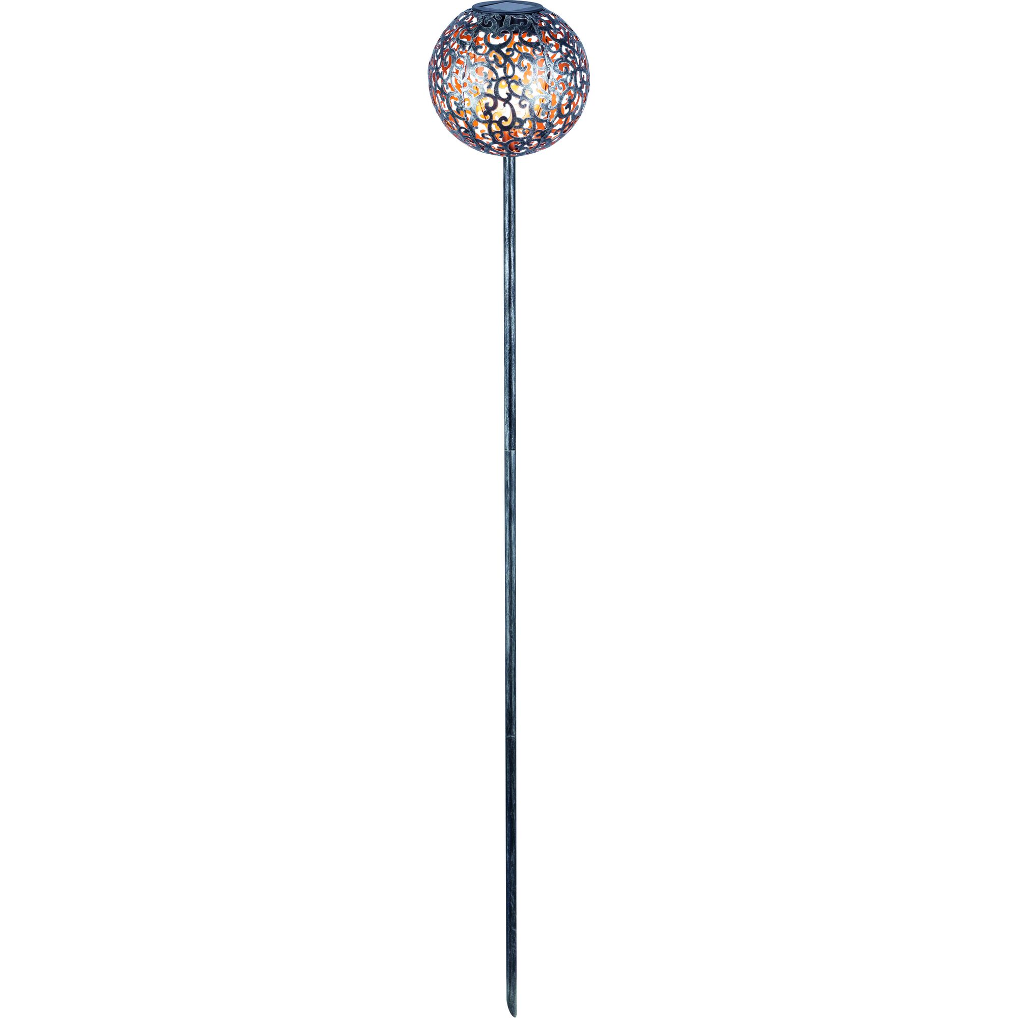 Solarleuchte mit Metalloberfläche