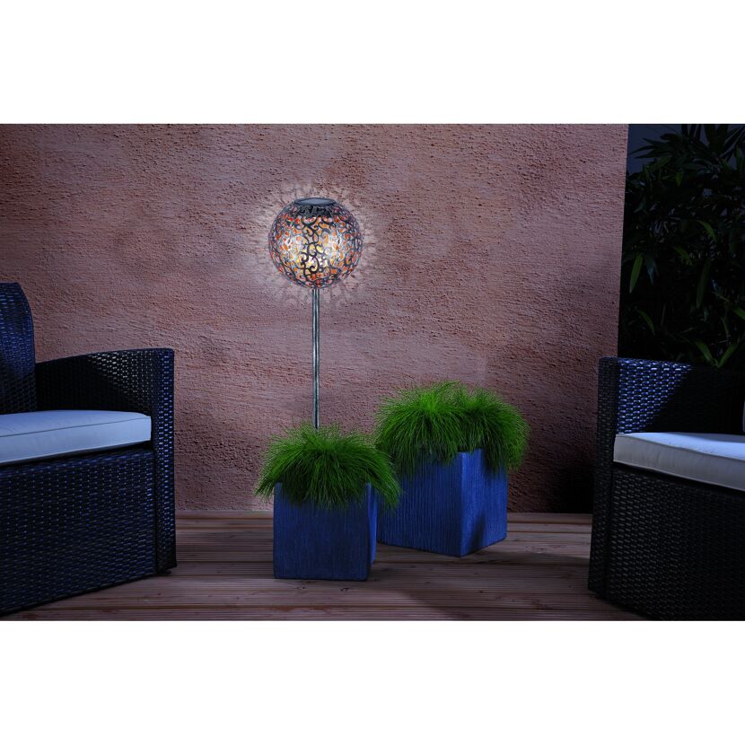 Solarlampe Oriental silber