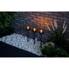 Solar-Gartenfackelset warmweiß IP 44 Ø 7,4 x 34,4 cm 3 Stück