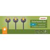 Solar-Gartenfackelset warmweiß IP 44 Ø 7,4 x 34,4 cm 3 Stück