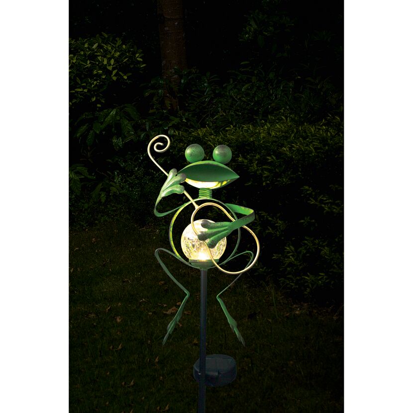 Solar-Dekolicht Frosch mit Gitarre