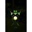 Verkleinertes Bild von Solar-Dekoleuchte Frosch mit Schlagzeug grün 17,5 x 90 cm