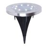 Solar-Bodenleuchte tageslichtweiß IP 44 Ø 11,8 x 13 cm