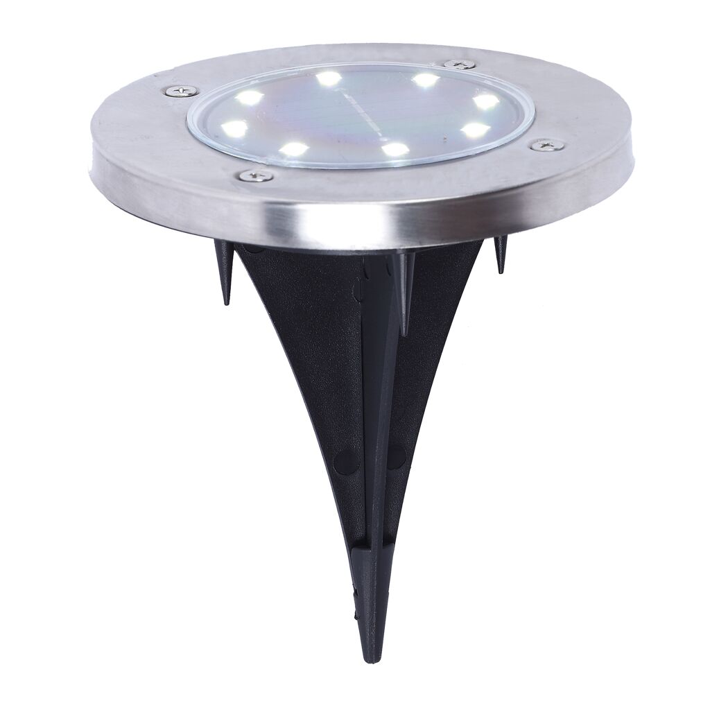 Solar-Bodenleuchte tageslichtweiß IP 44 Ø 11,8 x 13 cm