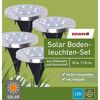 Solar-Bodenleuchte tageslichtweiß IP 44 Ø 11,8 x 13 cm