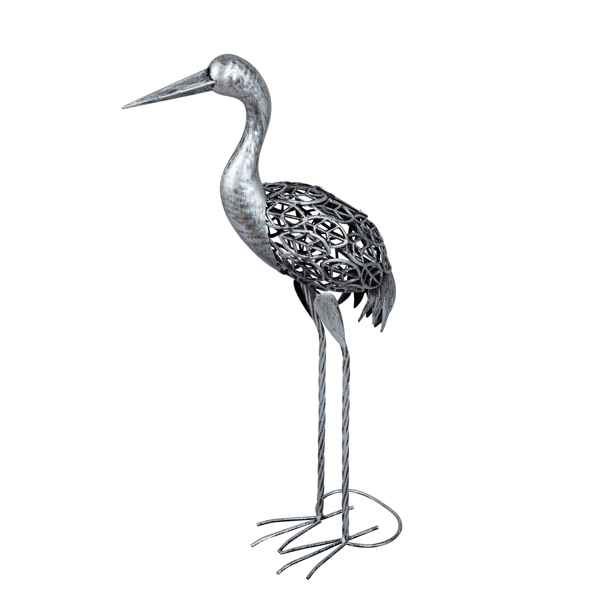 Metallene Kranich-Deko