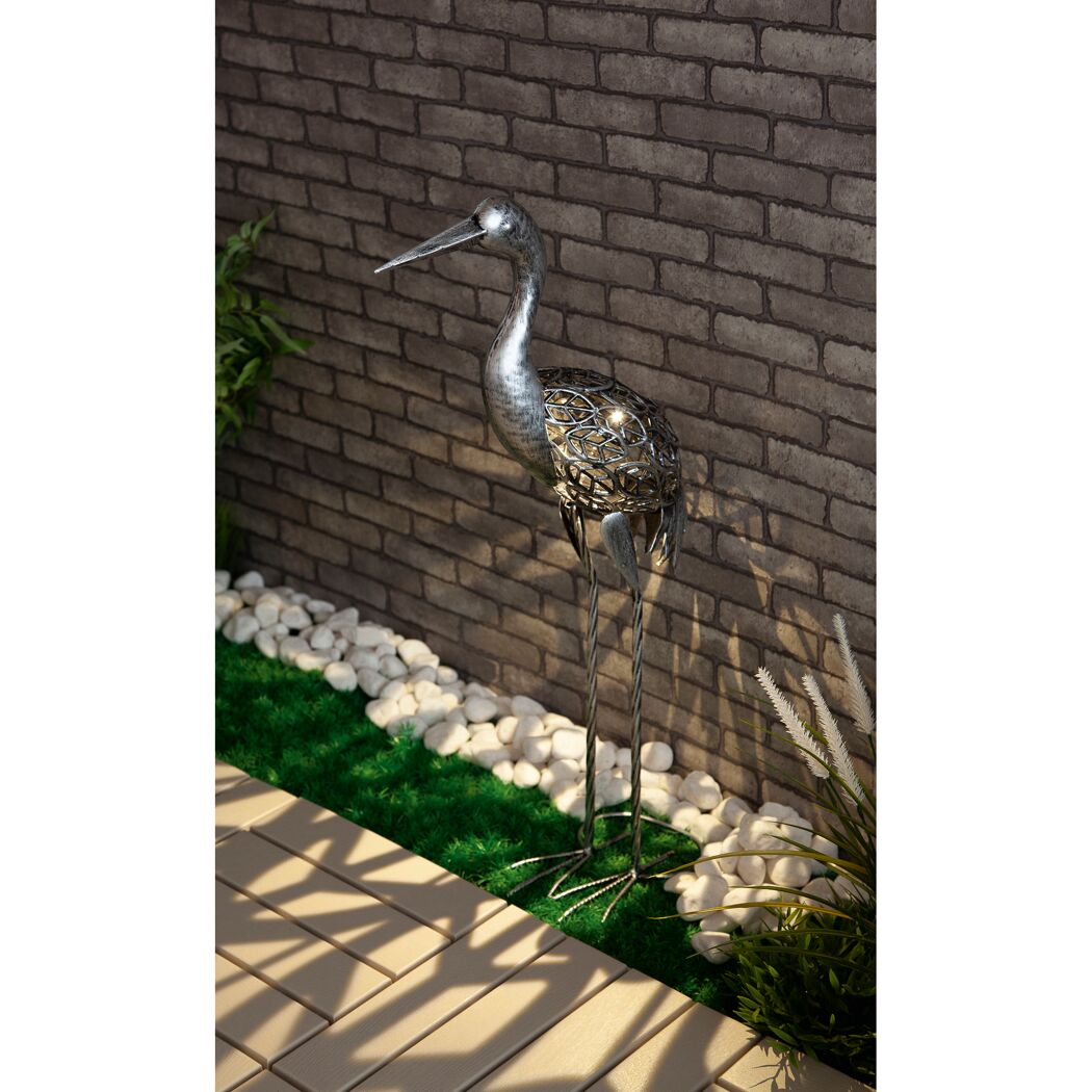 Solar-Außenstehlampe warmweiß IP 44 33 x 73 cm