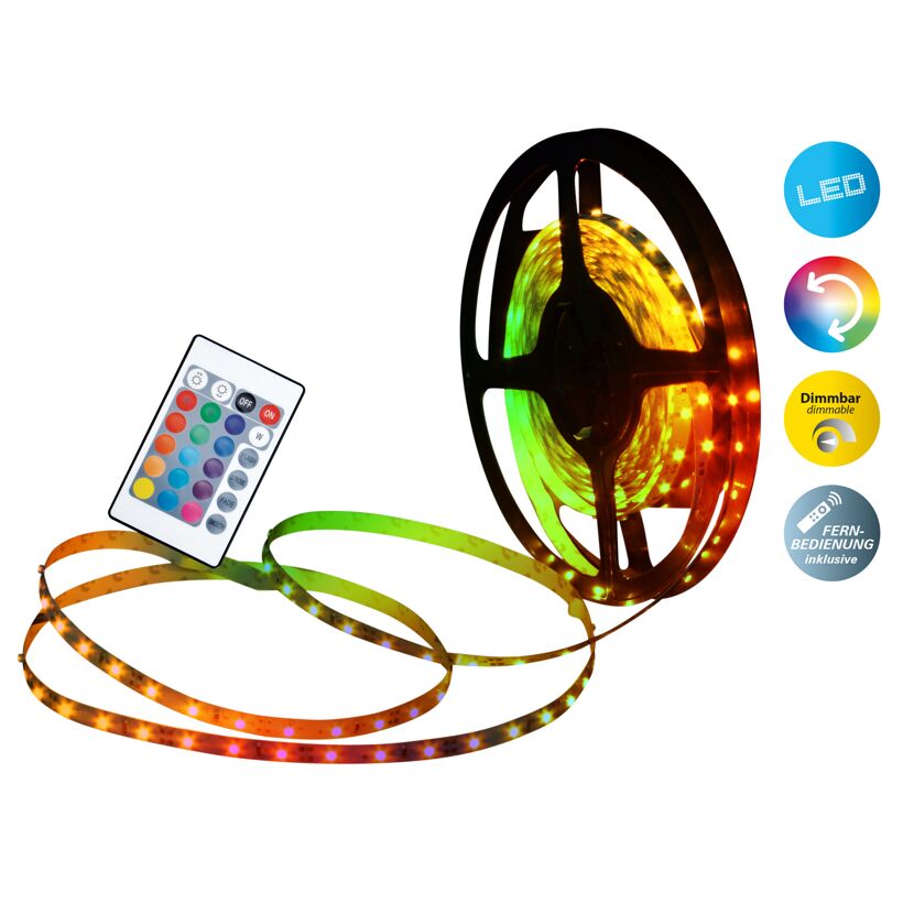 RGB LED-Streifen mit Fernbedienung