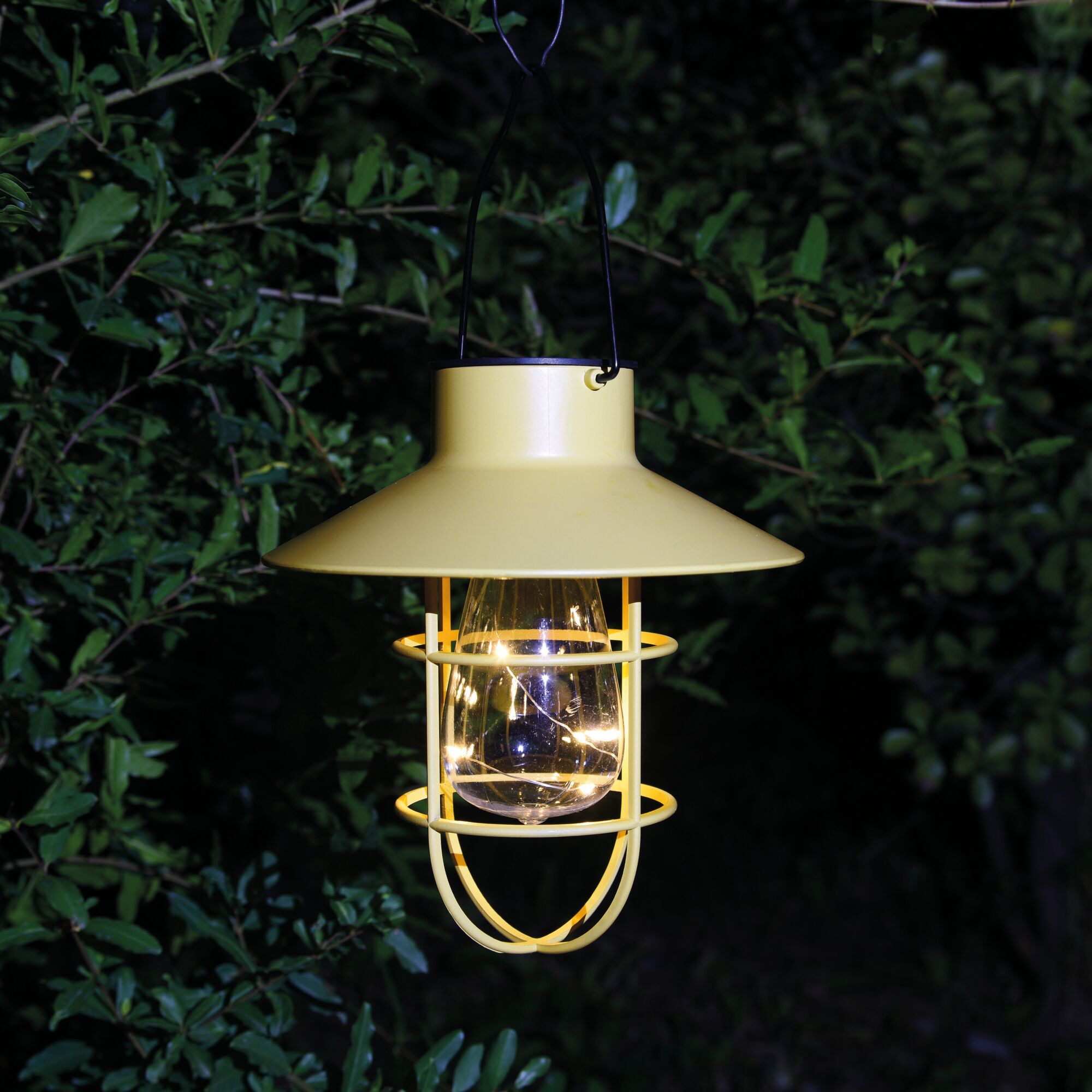 Gelbe Solarlaterne